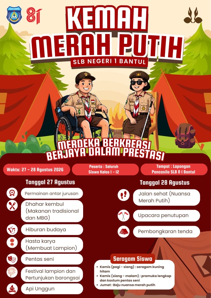 🇮🇩  KEMAH MERAH PUTIH SLB NEGERI 1 BANTUL